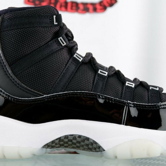 NEW Nike Air Jordan Retro 11 XI Black Jubilee White GS Size 7Y 378038 01… - Picture 5 of 8
